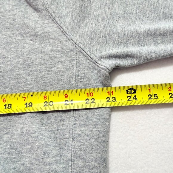 Nike Mens Pullover Grey Hoodie Sweatshirt Size M Logo Drawstring Kangaroo Pocket - Picture 8 of 9